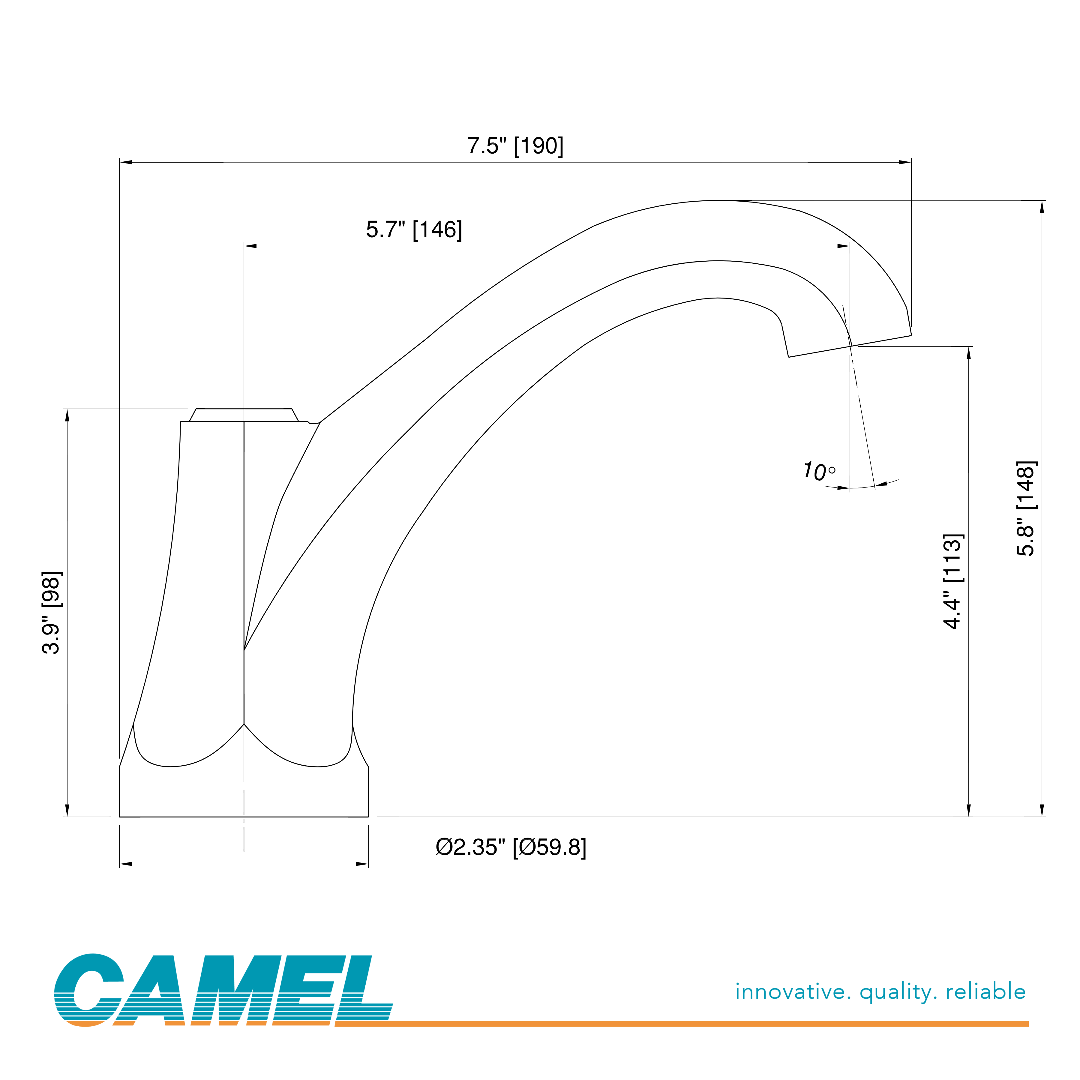 202.3 GOTHIC LAV SPOUT