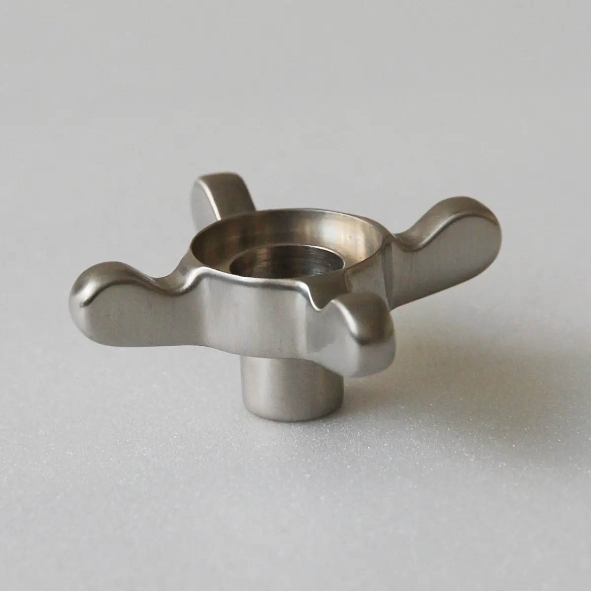 Cross Shut Off Handle, Forged Brass